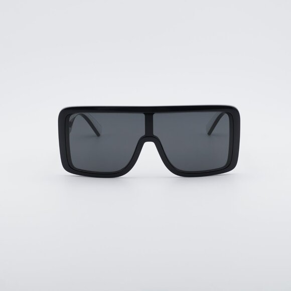 Dolce & Gabbana DG6204 501/87 Sunglasses Black Shield Frame, Grey Lenses main image 6